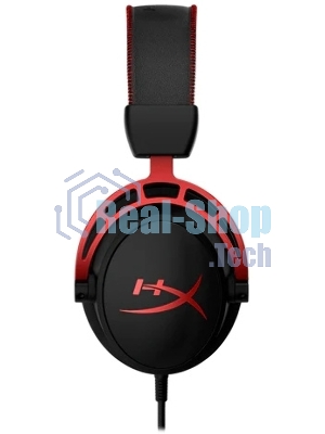 Гарнитура HyperX Cloud Alpha чёрный-красный, проводная, 2 x 3.5 мм, съёмный микрофон с шумоподавлением, регулятор громкости на кабеле
