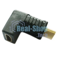 Удлинитель HDMI папа-мама угловой влево