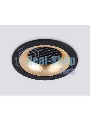 Светильник встраиваемый Ambrella light TN102725 BK/GD черный/золото GU5.3 92*92*23