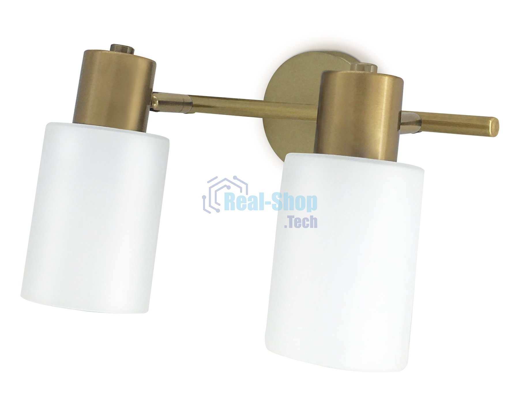 Светильник Ambrella light TR3969/2 BS/FR латунь/белый матовый  E27*2 max 40W 260*80*210
