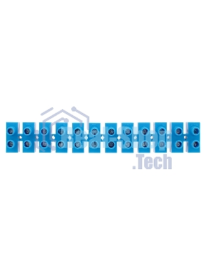 Клеммная винтовая колодка Rexant KВ-25 10-25, ток 60 A, полиэтилен синий (10 шт./уп.)