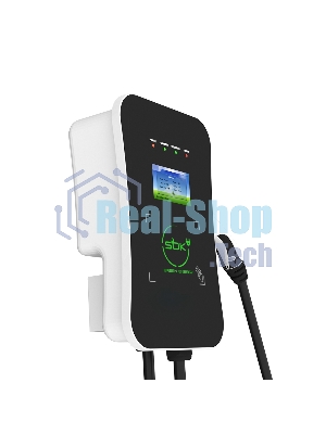 Зарядная станция S'OK Green Energy M3W Series Wallbox EV Charger SM3W32232542-5wf, 3-phase, 22kw (32a/380v), OCPP 1.6J, RFID, WiFi, LAN, уровень защиты IP54, кабель 5м