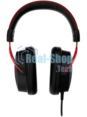 Гарнитура HyperX Cloud Alpha чёрный-красный, проводная, 2 x 3.5 мм, съёмный микрофон с шумоподавлением, регулятор громкости на кабеле