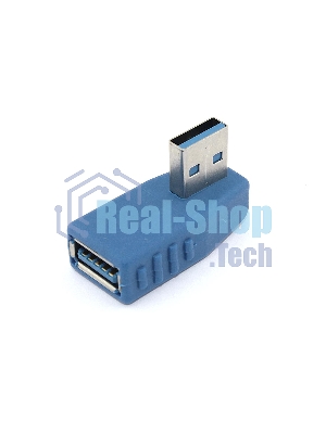 Угловой удлинитель USB Type A с поворотом влево