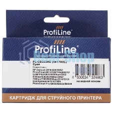 Картридж струйный ProfiLine PL-CB323HE №178XL для принтеров HP Photosmart C5380/C5383/C6380/C6383/D5460/D5463/Premium Fax/Pro B8553 Cyan водн