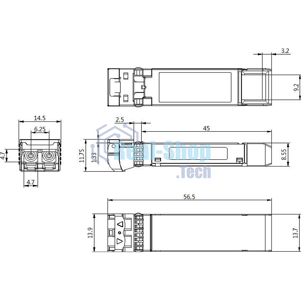 Трансивер Cisco Dual Rate 10/25GbASE-CSR SFP Module