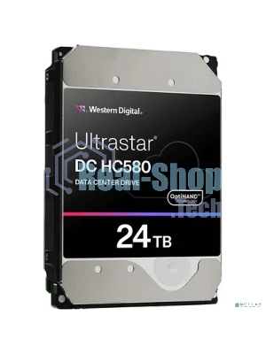 Жесткий диск WD SATA-III 24TB WUH722424ALE6L4 Server Ultrastar DC HC580 (7200rpm) 512Mb 3.5