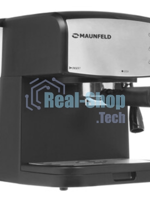 Кофеварка рожковая Maunfeld MF-734BK черный, исп. кофе - молотый/чалды, 1.5 л, 850 Вт, 15 бар