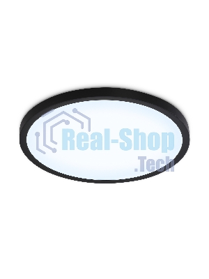 Светильник светодиодный ультратонкий Ambrella light FZ1961 BK черный IP54 40W 5000K D470*15 (Без ПДУ)