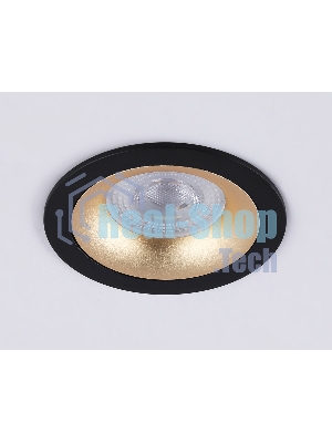Светильник встраиваемый Ambrella light TN102725 BK/GD черный/золото GU5.3 92*92*23