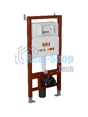 Комплект BAU 6 в 1: инсталляция BAU PRO, унитаз подвесной безободковый Bau Dream 49,5х36, сиденье дюропласт микролифт, клавиша BAU Dream, черная матовая