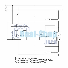 Реле времени PCG-417 (звезда-треугольник для пуска электродвиг. 230В 2х8А 2НО IP20 монтаж на DIN-рейке) F&F EA02.001.020