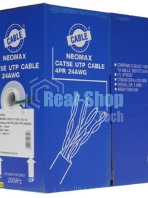 Кабель NEOMAX NM10111 Кабель UTP cat.5e 4 пары (305 м) 0.51 мм LSZH Taiwan (200 Mhz)