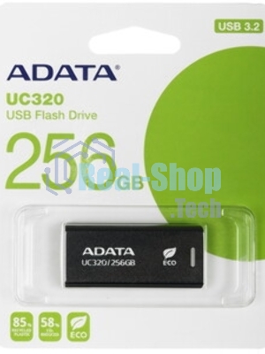 Флешка USB ADATA UC320 (UC320-256G-RBK/BK), 256Gb, USB 3.2, R/W 100/30, черный