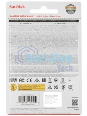 Флешка USB SanDisk Ultra Luxe (SDCZ75-032G-G46), 32Gb, USB Type-C, R/W 150/70, серебристый
