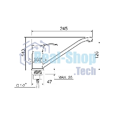 SL86-004FBS-25 Смеситель для кухни, ø35