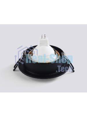 Светильник встраиваемый Ambrella light TN102725 BK/GD черный/золото GU5.3 92*92*23