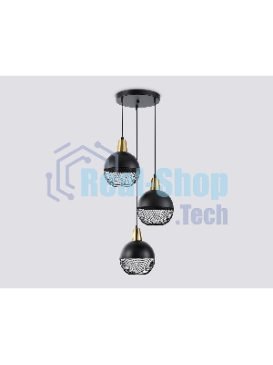 Светильник Ambrella light TR8505/3 BK/CP черный/медь E27/3 max 60W D410*1000