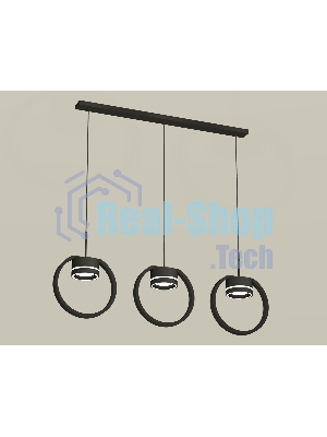 Светильник Ambrella light XB9107151/3 SBK/FR черный песок/белый матовый GX53 (C9107, N8434)