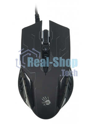 Мышь проводная A4Tech Bloody Q51 черный, 3200 dpi, USB, кнопки - 8