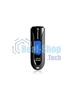 Флешка USB Transcend Jetflash 790 (TS32GJF790K), 32Gb, USB 3.0, R/W 70/25, черный/синий