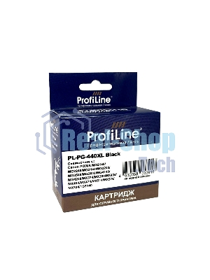 Картридж струйный ProfiLine PL-PG-440XL для принтеров Canon PIXMA MG2140/MG2240/MG3140/MG3240/MG3540/MG3640/MG4140/MG4240/MX374/MX394/MX434/MX454/MX474/MX514/MX524/MX534 с чернилами Black