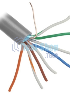 Кабель FTP PROconnect 4PR 24AWG, CCA, cat.5e, PVC, серый, бухта 50 м