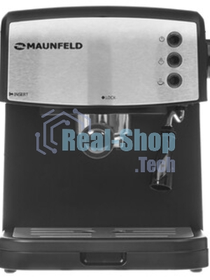 Кофеварка рожковая Maunfeld MF-734BK черный, исп. кофе - молотый/чалды, 1.5 л, 850 Вт, 15 бар