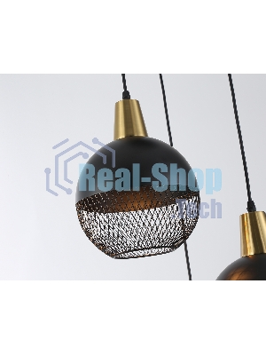 Светильник Ambrella light TR8505/3 BK/CP черный/медь E27/3 max 60W D410*1000