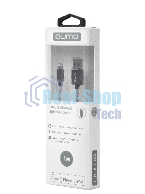 Кабель Cable Qumo MFI опл/мет 1м grey (AP300) (20718)