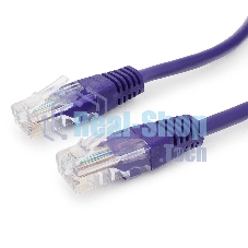 Патч-корд UTP Cablexpert cat.5e, 0.25м, литой, многожильный, фиолетовый