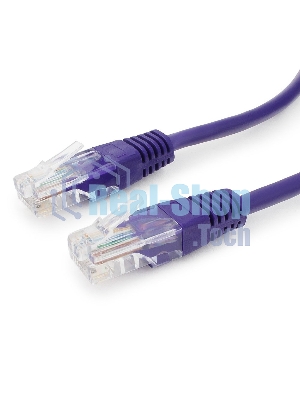 Патч-корд UTP Cablexpert cat.5e, 0.25м, литой, многожильный, фиолетовый