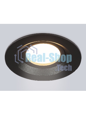 Встраиваемый поворотный точечный светильник Ambrella light TN102742 BK черный IP20 GU5.3 D95*25
