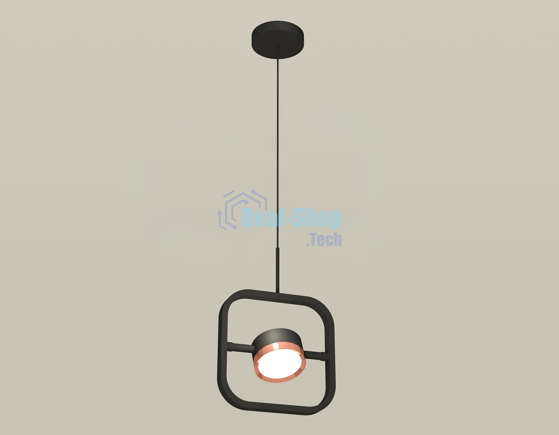 Светильник Ambrella light XB9119104 SBK/PPG черный песок/золото розовое полированное GX53 (C9119, N8126)