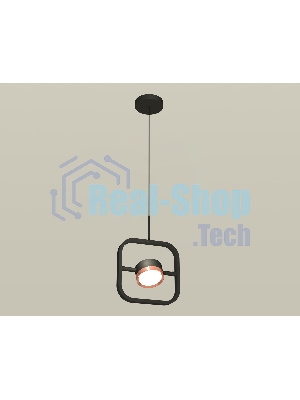 Светильник Ambrella light XB9119104 SBK/PPG черный песок/золото розовое полированное GX53 (C9119, N8126)
