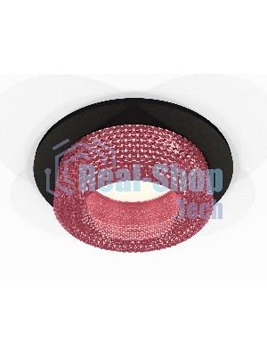 Комплект встраиваемого светильника Ambrella light XC7622022 SBK/PI черный песок/розовый MR16 GU5.3 (C7622, N7193)