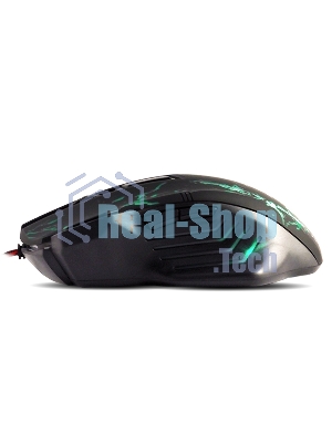 Мышь проводная Crown Gaming CMXG-601 черный, 1800 dpi, USB, кнопки - 7