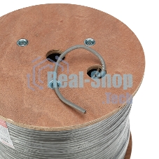 Кабель витая пара Rexant F/UTP, категория 6, ZH нг(А)-HF, 4PR, 23AWG, внутренний, серый, 305м