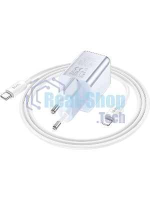 Сетевое зарядное устройство Hoco N47 Glorious 30W 3A (PD) белый PD30W