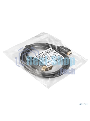 Кабель HDMI-DVI-D ExeGate EX-CC-HDMIM-DVI2M-1.5 (19M/(24+1)M, dual link, 1,5м, позолоченные контакты)