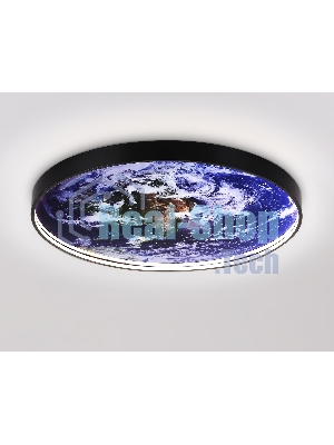 Настенно-потолочный светодиодный светильник Ambrella light FW11134 BK черный 31W LED 3000-6400K D500*38