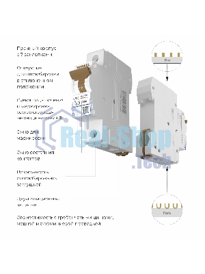 Автоматический выключатель Werkel 1P  32 A  C  6 кА W901P326