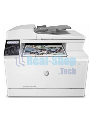 МФУ лазерное HP Color LaserJet Pro M183fw (7KW56A), A4, цветной, печ. до 16 стр/мин., скан. до 15 стр/мин. (ч/б) 8 стр/мин. (цвет), 600 x 600 dpi (печать) 1200x1200dpi (скан.), USB, RJ-45, Wi-Fi, Air Print, Mopria