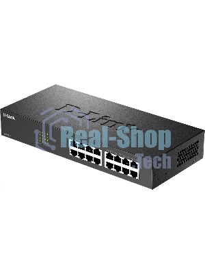 Коммутатор неуправляемый D-Link DES-1016D/I1A с 16 портами 10/100Base-TX
