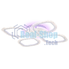 Потолочный светодиодный светильник FA4501/4 WH белый 75W 3000K+BL/4200K+PU/3000K+6400K 500*500*75 (ПДУ ИК)