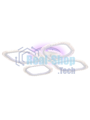 Потолочный светодиодный светильник FA4501/4 WH белый 75W 3000K+BL/4200K+PU/3000K+6400K 500*500*75 (ПДУ ИК)