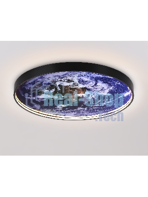 Настенно-потолочный светодиодный светильник Ambrella light FW11134 BK черный 31W LED 3000-6400K D500*38