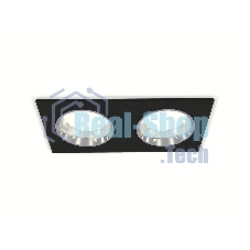 Комплект встраиваемого светильника Ambrella light XC6526003 SBK/PSL черный песок/серебро полированное MR16 GU5.3 (C6526, N6112)