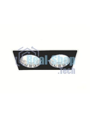 Комплект встраиваемого светильника Ambrella light XC6526003 SBK/PSL черный песок/серебро полированное MR16 GU5.3 (C6526, N6112)