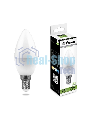 Лампа светодиодная Feron LB-97 7W 230V E14 4000K свеча